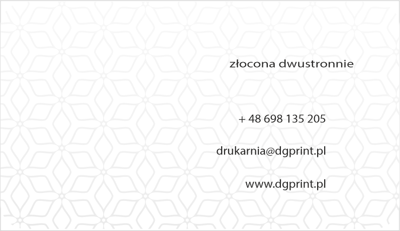 wizytówka złocona Drukarnia DGprint.pl 5